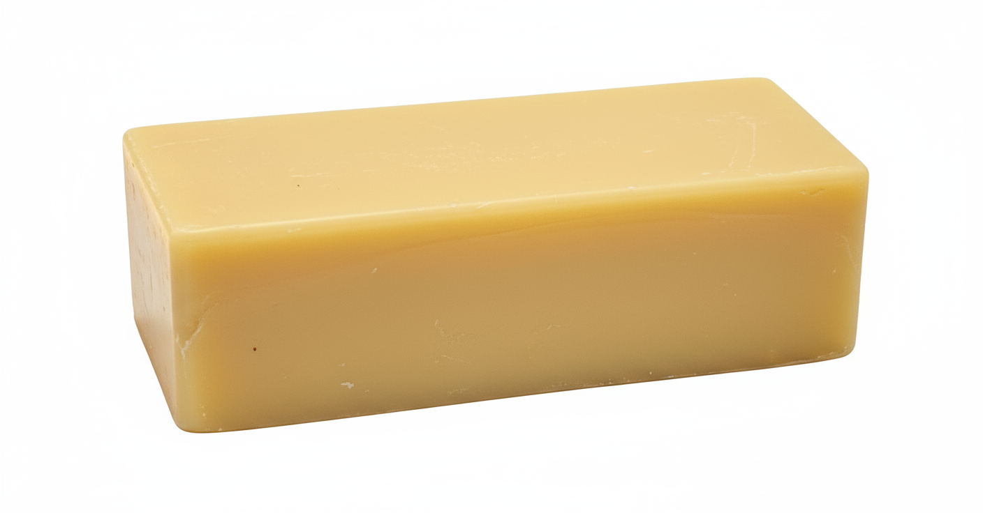 VegEdge AVA Certified Vegan Ski Wax - 100% plant-based all-temperature formula in golden tan bar