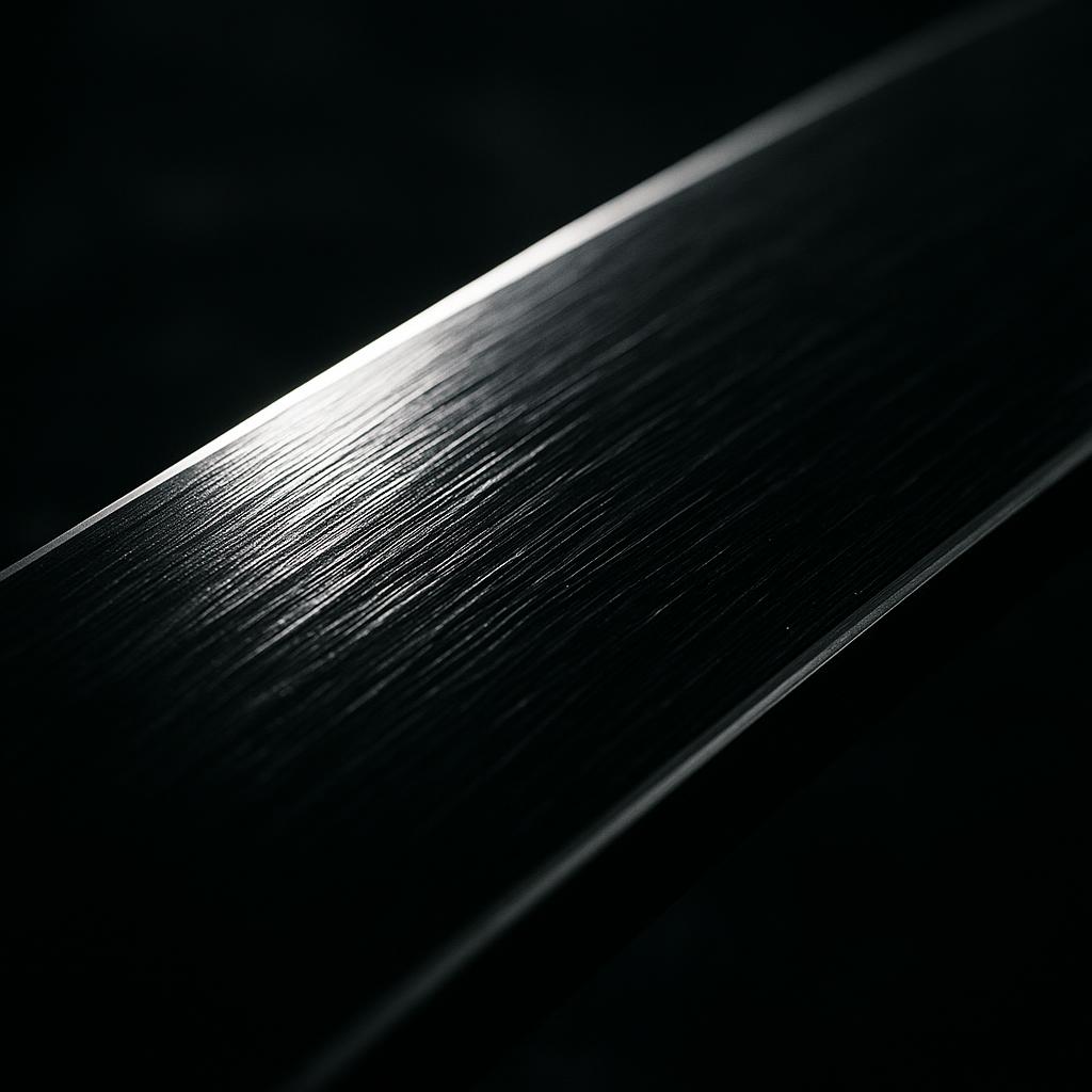 ObsidianX ski wax close-up showing matte black surface with graphene technology